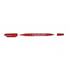 Double Ended Tattoo Skin Marking Pen (Red)